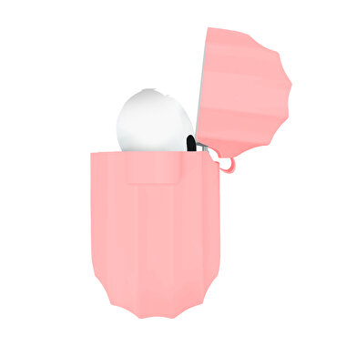 Buff Airpods Pro Rubber Silikon Kılıf - Pembe 8683548214539