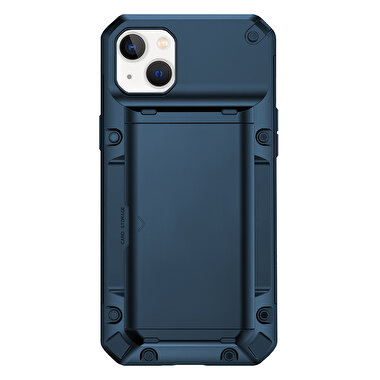 Buff iPhone 14 Slide Armor Kılıf - Mavi 8683548214676