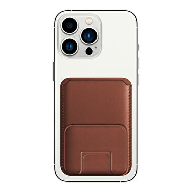 Buff iPhone WalletMag Stand Deri Cüzdan  8683548216427