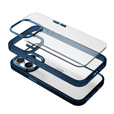 Buff iPhone 15 Pro Max New Air Bumper Kılıf Blue 8683548217288