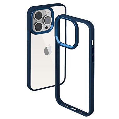 Buff iPhone 15 Pro Max New Air Bumper Kılıf Blue 8683548217288