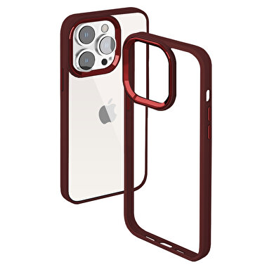 Buff iPhone 15 Pro Max New Air Bumper Kılıf Plum 8683548217325