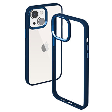 Buff iPhone 15 New Air Bumper Kılıf Blue 8683548217554
