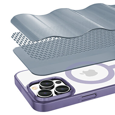 Buff iPhone 15 Pro MagSafe Slim Fit Kılıf Purple 8683548217943