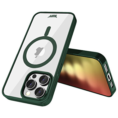 Buff iPhone 15 Pro MagSafe Slim Fit Kılıf   Green 8683548217967