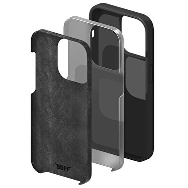 Buff iPhone 15 Pro Max Rubber Fit Kılıf Black 8683548218476