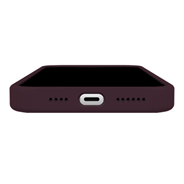 Buff iPhone 15 Pro Max Rubber Fit Kılıf Wine Red 8683548218551