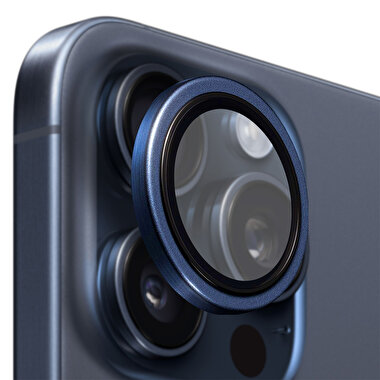 Buff iPhone 15 Pro Max / 15 Pro Titanyum Lens-Mavi 8683548219626