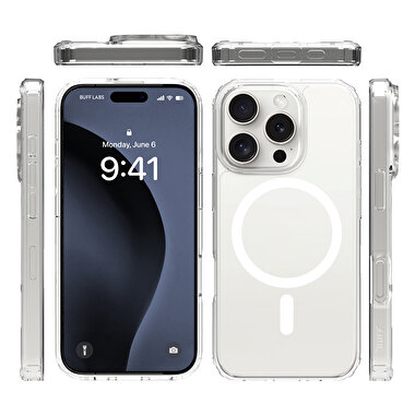 Buff iPhone 16 Pro Magsafe Air Hybrid Şeffaf Kılıf 8684387701709