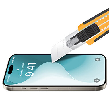 Buff iPhone 16 5D Glass EasyFit Ekran Koruyucu 8684387701808
