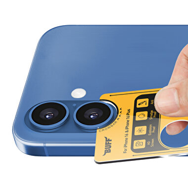 Buff iPhone 16/Plus Metal Kamera Lens - Mavi 8684387701976
