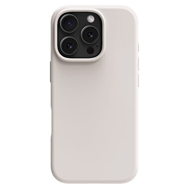Buff iPhone 16 Pro Max Magsafe Rubber Fit - Taş 8684387702232