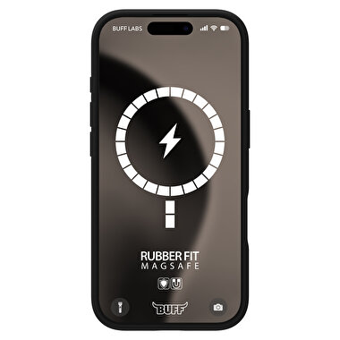 Buff iPhone 16 Pro Max Magsafe Rubber Fit - Siyah 8684387702287