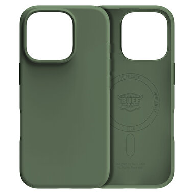 Buff iPhone 16 Pro Magsafe Rubber Fit Kılıf Yeşil 8684387702355