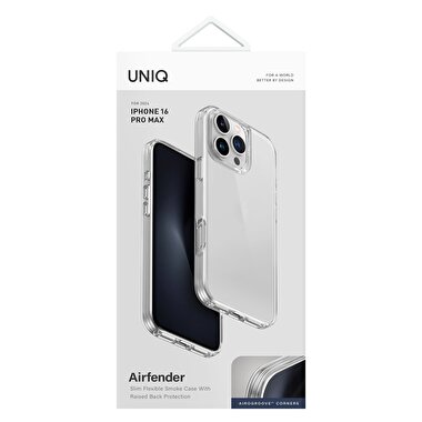 Uniq iPhone 16 Pro Air Fender Kapak - Şeffaf 8886463689639