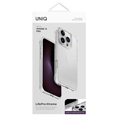 Uniq iPhone 16 Pro LifePro Xtreme Kapak - Şeffaf 8886463689684