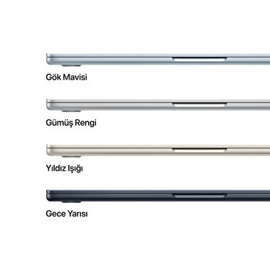 Apple MacBook Air 13' M4 Çip 10 Çekirdekli CPU 8 Çekirdekli GPU 16GB Bellek 256GB SSD Gök Mavisi MC6T4TU/A