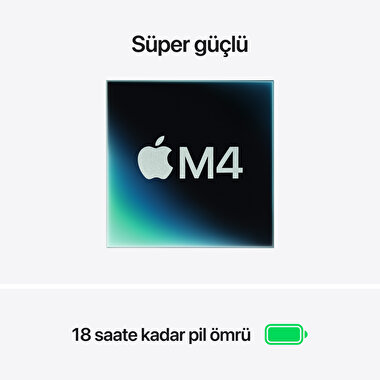 Apple MacBook Air 13' M4 Çip 10 Çekirdekli CPU 8 Çekirdekli GPU 16GB Bellek 256GB SSD Gök Mavisi MC6T4TU/A