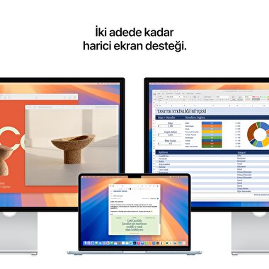 Apple MacBook Air 13' M4 Çip 10 Çekirdekli CPU 8 Çekirdekli GPU 16GB Bellek 256GB SSD Gök Mavisi MC6T4TU/A