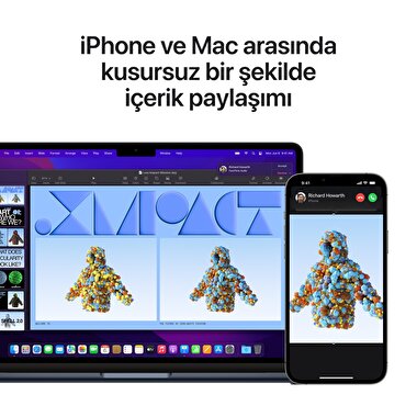 Apple MacBook Air 13' M2 Çip 8 Çekirdekli CPU 8 Çekirdekli GPU 16 GB Bellek 256GB SSD Gece Yarısı  MC7X4TU/A