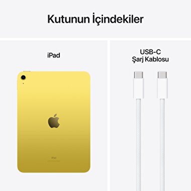Apple 10.9 inç iPad Wi-Fi 256GB - Sarı  MCMG4TU/A