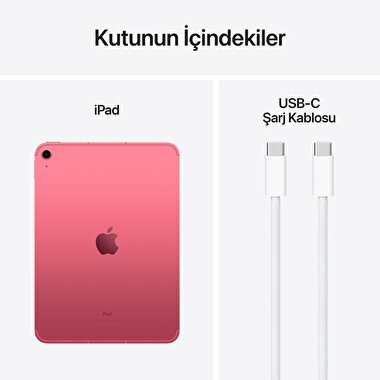 Apple 10.9 inç iPad Wi-Fi + Cellular 256GB - Pembe  MCMR4TU/A