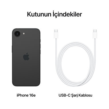 iPhone 16e 512GB Siyah MD1X4TU/A