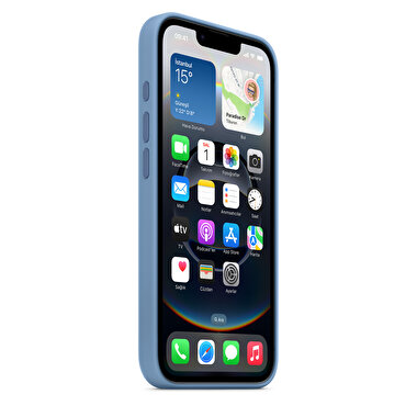 iPhone 16e için Silikon Kılıf – Buz Mavisi MD3Q4ZM/A