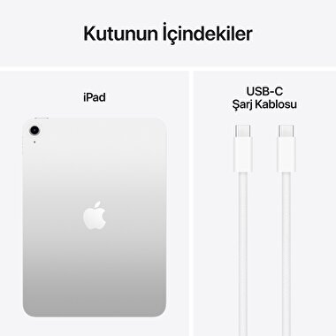 Apple iPad A16 Wi-Fi 128GB - Gümüş MD3Y4TU/A