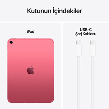 Apple iPad A16 Wi-Fi + Cellular 128GB - Pembe MD7J4TU/A