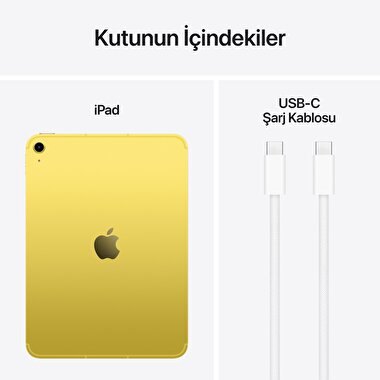 Apple iPad A16 Wi-Fi + Cellular 512GB - Sarı MD7R4TU/A
