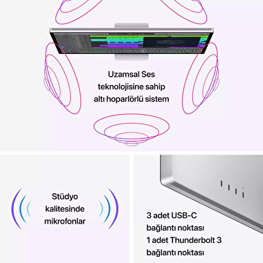 Apple Studio Display - Standard Glass - Tilt- and Height-Adjustable Stand MK0Q3TU/A