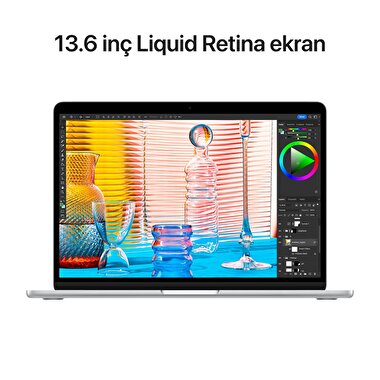 Apple MacBook Air 13' M2 Çip 8 Çekirdekli CPU 8 Çekirdekli GPU 8 GB Bellek 256GB SSD Gümüş  MLXY3TU/A