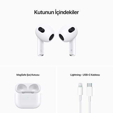 AirPods (3. nesil) ve MagSafe Şarj Kutusu  MME73TU/A