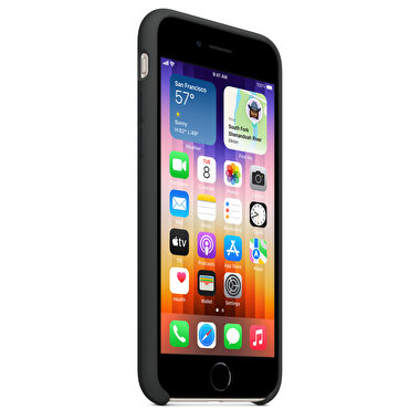 Apple iPhone SE için Silikon Kılıf - Gece Yarısı MN6E3ZM/A