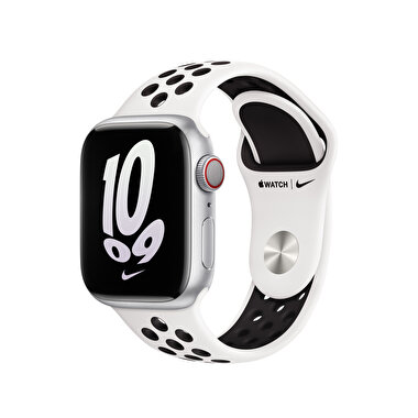 Apple Watch 41mm Summit White Black Nike Spor Kord Troy Estore