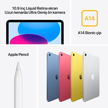 Apple 10.9 inç iPad Wi-Fi 256GB - Pembe  MPQC3TU/A