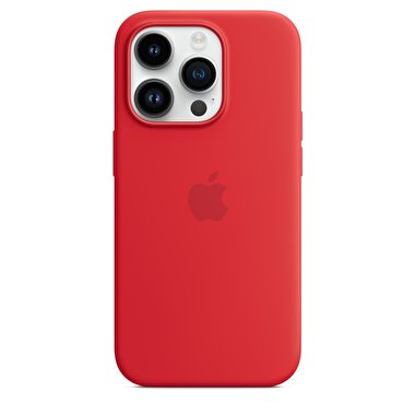 iPhone 14 Pro için MagSafe özellikli Silikon Kılıf - (PRODUCT)RED MPTG3ZM/A