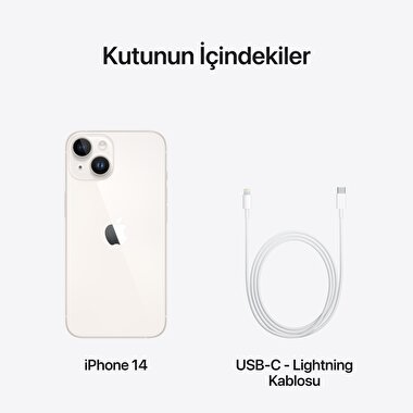 Apple iPhone 14 512GB Yıldız Işığı  MPX33TU/A