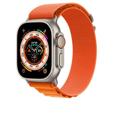 Apple Watch 49 mm Turuncu Alpine Loop - Küçük Boy  MQDY3ZM/A