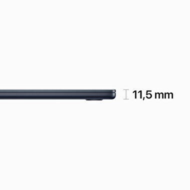 15 inç MacBook Air M2 çip 8 Çekirdekli CPU ve 10 çekirdekli GPU 512GB - Gece Yarısı MQKX3TU/A