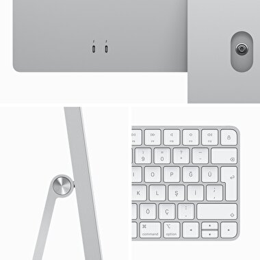 iMac 24 inc 4.5K M3 8CPU 8GPU 8GB 256GB Gümüş  MQR93TU/A