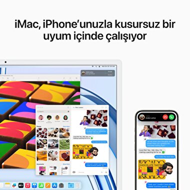 iMac 24 inc 4.5K M3 8CPU 10GPU 8GB 256GB Mavi  MQRQ3TU/A