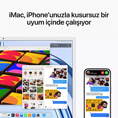 iMac 24 inc 4.5K M3 8CPU 10GPU 8GB 512GB Mavi  MQRR3TU/A
