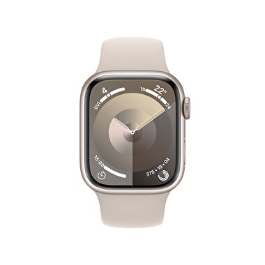 Apple Watch Series 9 GPS 41mm Yıldız Işığı Alüminyum Kasa ve Yıldız Işığı Spor Kordon - M/L  MR8U3TU/A