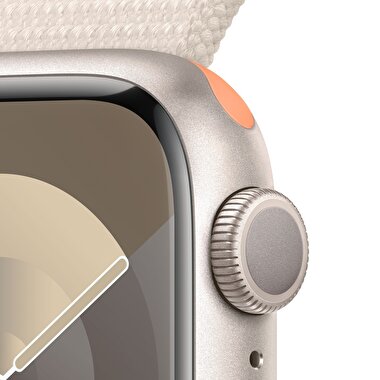 Apple Watch Series 9 GPS 41mm Yıldız Işığı Alüminyum Kasa ve Yıldız Işığı Spor Loop  MR8V3TU/A