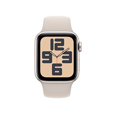 Apple Watch SE GPS 40mm Yıldız Işığı Alüminyum Kasa ve Yıldız Işığı Spor Kordon - S/M - MR9U3TU/A MR9U3TU/A