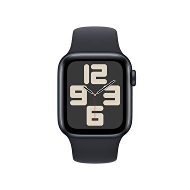 Apple Watch SE GPS 40mm Gece Yarısı Alüminyum Kasa ve Gece Yarısı Spor Kordon - S/M  MR9X3TU/A