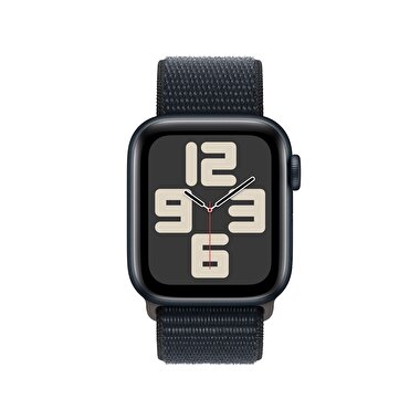 Apple Watch SE GPS 40mm Gece Yarısı Alüminyum Kasa ve Gece Yarısı Spor Loop  MRE03TU/A