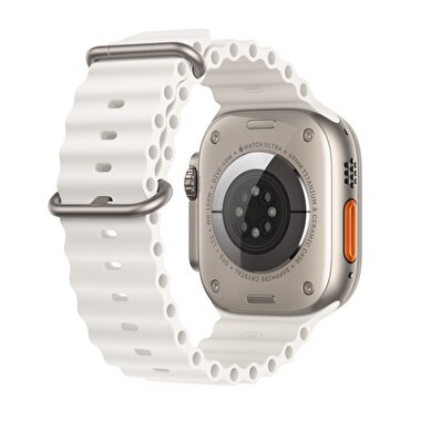 Apple Watch Ultra 2 GPS + Cellular, 49mm Titanyum Kasa ve Beyaz Ocean Kordon  MREJ3TU/A